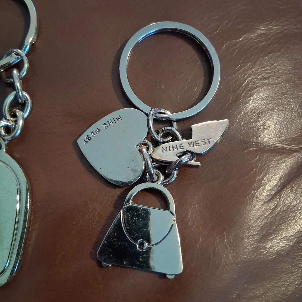 Vtg Y2K Nine West Bag Charm Keychain Lot Of 2 CUTE Mall Brand Department...